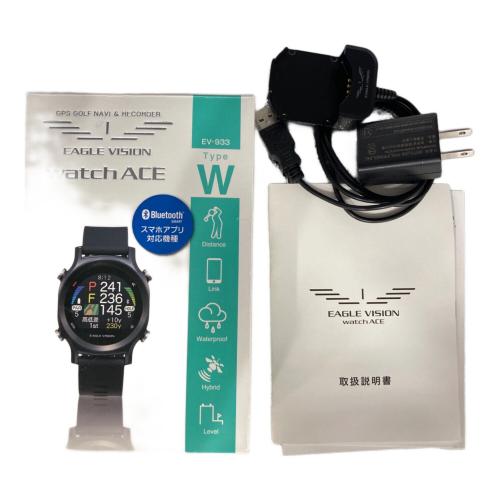 ASAHI GOLF (アサヒゴルフ) ゴルフ距離測定器 ブラック WATCH ACE TYPE-W EV933