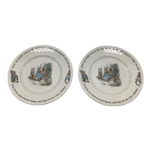 Wedgwood (ウェッジウッド) 食器セット ピーターラビット カップ2P・プレート2P