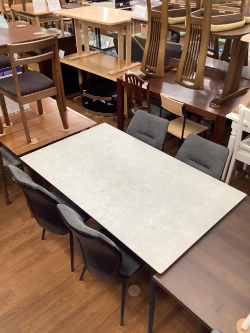 DALTON 140SRT DGY LGY ダイニングテーブル5点セット