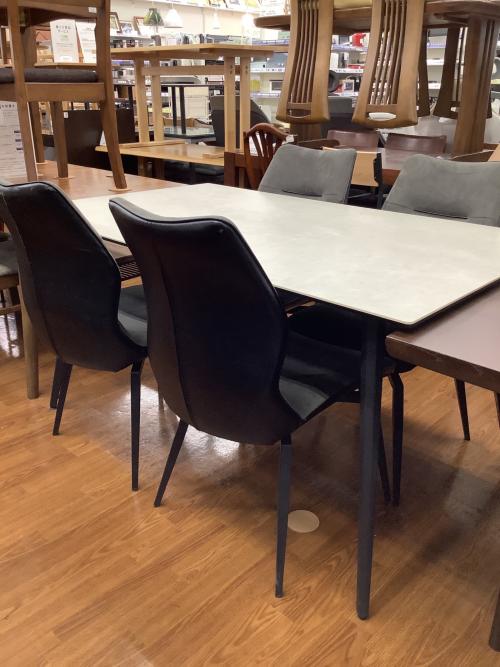 DALTON 140SRT DGY LGY ダイニングテーブル5点セット