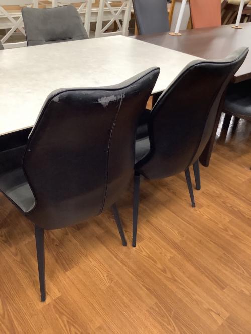 DALTON 140SRT DGY LGY ダイニングテーブル5点セット