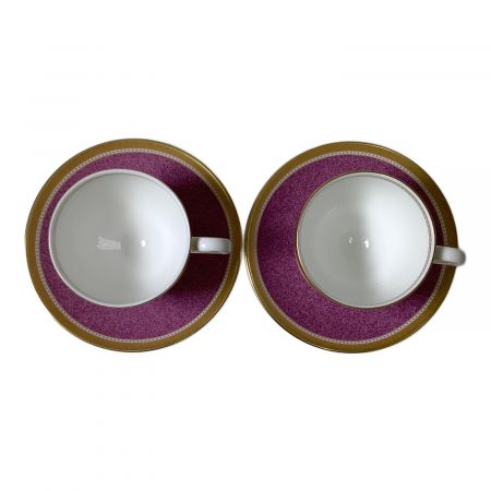 未使用　ウェッジウッド　3点セット Wedgwood (ウェッジウッド) ティーカップ&ソーサー アメジスト