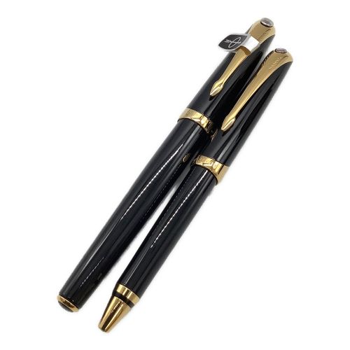 PARKER (パーカー) ボールペン＆万年筆セット ブラック 18K-750