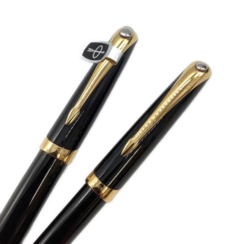 PARKER (パーカー) ボールペン＆万年筆セット ブラック 18K-750