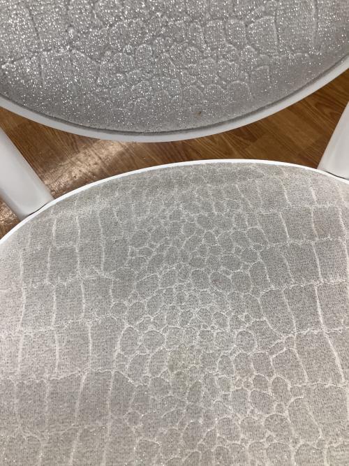 秋田木工 (アキタモッコウ) ダイニングチェアー ホワイト 座面クロコ柄 No.701