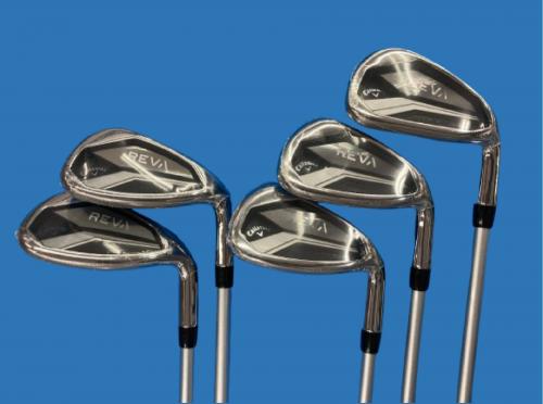 Callaway (キャロウェイ) ゴルフクラブ&キャディバッグセット メーカー保証付き 2024 REVAパッケージセット（ウィメンズ） フレックス【L】 ブラック 9本セット 純正グリップ良好