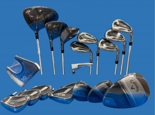 Callaway (キャロウェイ) ゴルフクラブ&キャディバッグセット メーカー保証付き 2024 REVAパッケージセット（ウィメンズ） フレックス【L】 ブラック 9本セット 純正グリップ良好