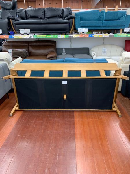 UNICO KIRP 3人掛ソファー ナチュラル×グリーン オットマン付