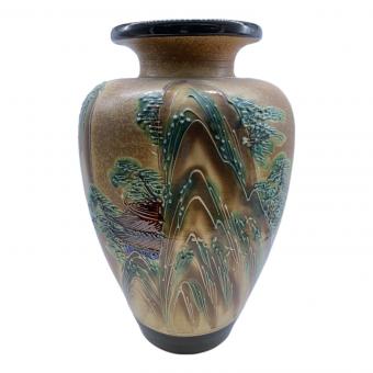 信楽焼 中村陶器 信楽山水壺 高さ47cm