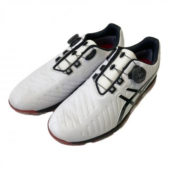 asics (アシックス) ゴルフシューズ メンズ SIZE 25.5cm ホワイト×レッド GEL-ACE PRO 3 Boa ソフトスパイク TGN919