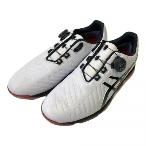 asics (アシックス) ゴルフシューズ メンズ SIZE 25.5cm ホワイト×レッド GEL-ACE PRO 3 Boa ソフトスパイク TGN919