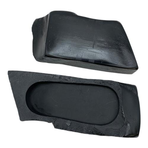 すずり 龍渓硯 翠川刀 蓋付