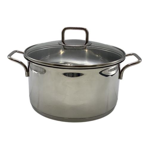 WMF (ブュルテンヘルキッジエメタルハレンハウリーク) 両手鍋 SIZE 24cm シルバー PSCマーク(圧力鍋)有 CW238 profiselect