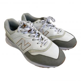 NEW BALANCE (ニューバランス) ゴルフシューズ メンズ SIZE 26cm ホワイト×グレー 4E スパイクレス MG997SWGY