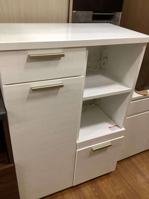 ニトリ レンジ台 ホワイト 80㎝ 211 ソレル