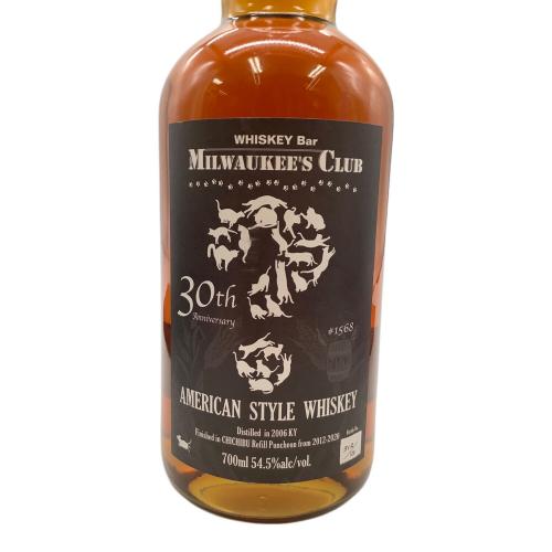 ミルウォーキーズクラブ アメリカンスタイルウイスキー 30周年 312/520 700ml 箱付 未開封