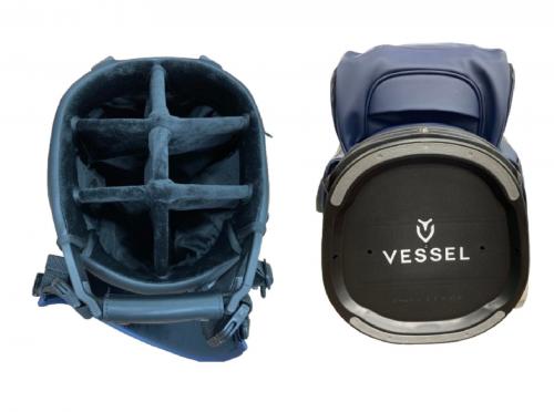 VESSEL (ベッセル) キャディバッグ ネイビー サイズ : 8.5型/TOP : 6分割/重量 : 約3.8kg PLAYER 5.0 Stand NAVY DOUBLE