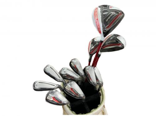 TaylorMade (テーラーメイド) クラブセット AERO BURNER フレックス【S】 TMシリーズ/KBS C-TAPER 90 11本セット(D/FW/UT/5/6/7/8/9/PW/AW/SW) 純正グリップ良好