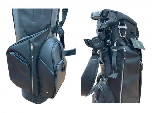 VESSEL (ベッセル) キャディバッグ ブラック Carbon Lux Stand / DOUBLE