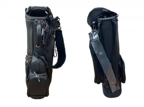 VESSEL (ベッセル) キャディバッグ ブラック Carbon Lux Stand / DOUBLE