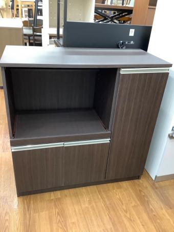 レンジ台 ブラウン 85 3枚扉