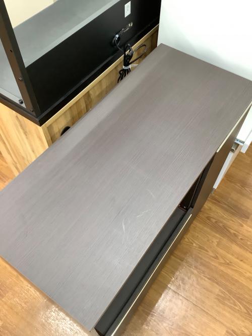 レンジ台 ブラウン 85 3枚扉