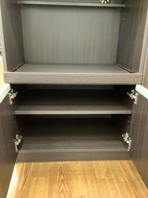 レンジ台 ブラウン 85 3枚扉