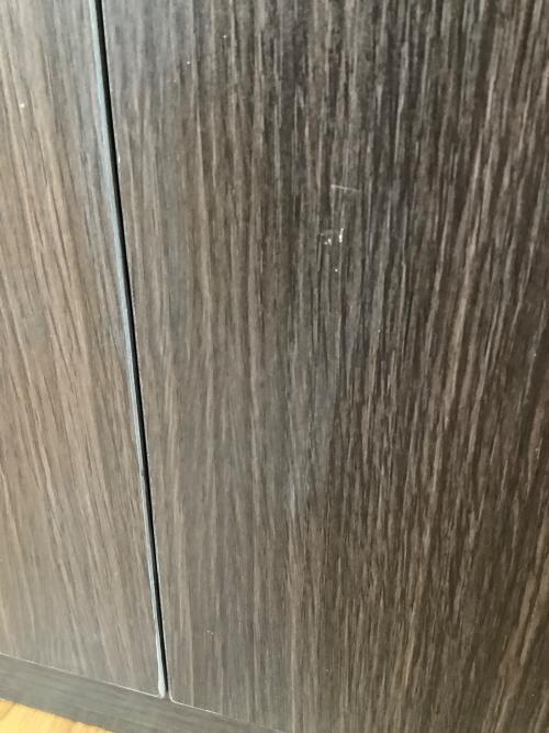 レンジ台 ブラウン 85 3枚扉