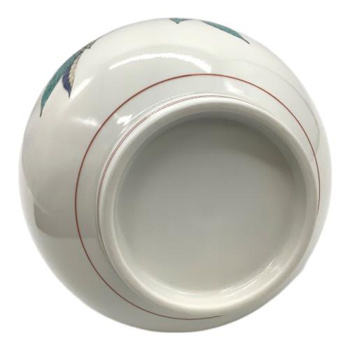 花瓶 十四代酒井田柿右衛門 濁手 つつじ文 箱なし