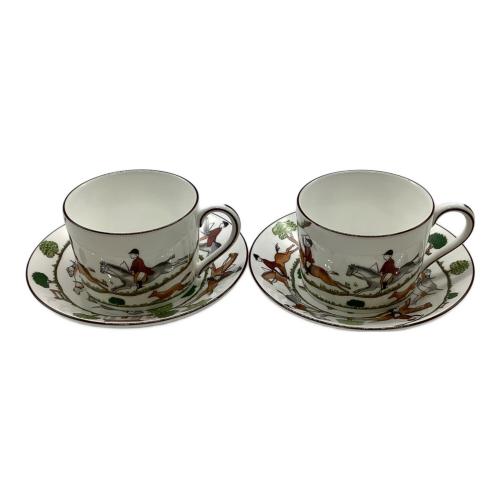 Wedgwood (ウェッジウッド) カップ&ソーサー ハンティングシーン 2Pセット