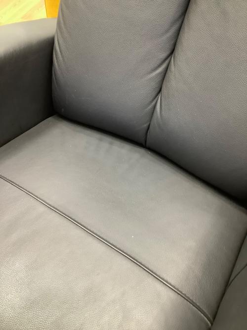 ニトリ リクライニングソファー ブラック 115 コンフェ