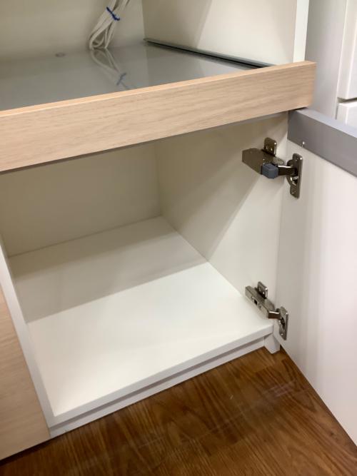 Pamouna (パモウナ) レンジボード ホワイト×ナチュラル 301 2枚扉