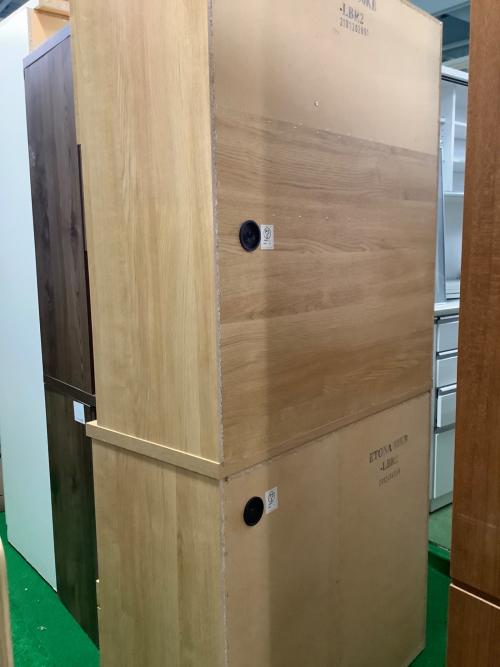 ニトリ レンジボード ナチュラル 256 3枚扉 スライド台 エトナ