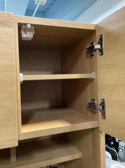 ニトリ レンジボード ナチュラル 256 3枚扉 スライド台 エトナ