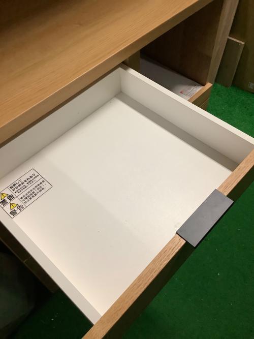 ニトリ レンジボード ナチュラル 256 3枚扉 スライド台 エトナ