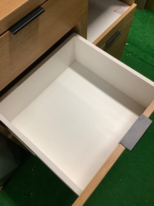 ニトリ レンジボード ナチュラル 256 3枚扉 スライド台 エトナ