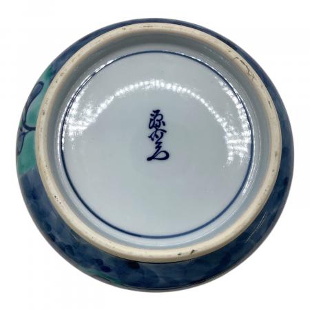 源右衛門窯造 蓋付容器 青彩菊絵蓋物｜トレファクONLINE