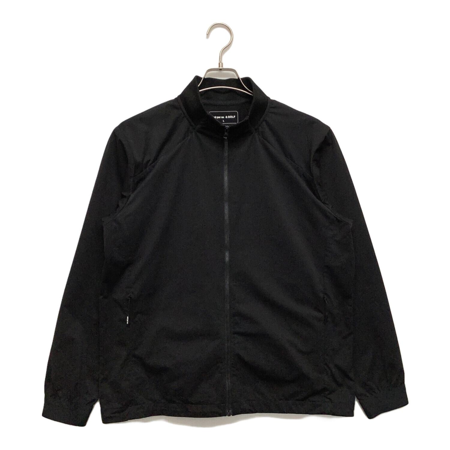 【美品】and per se ブラックジャケット L 美品and per se ブラックジャケット L 美品and per se ブラック