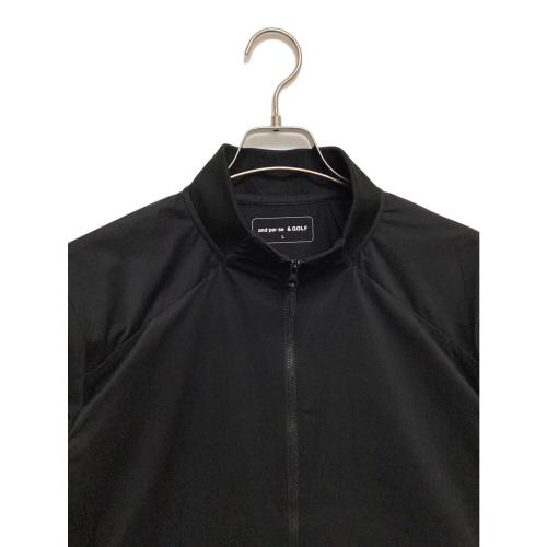 and per se (アンパシィ) ゴルフウェア(トップス) メンズ SIZE L ブラック アウター 無地 AGF1104A