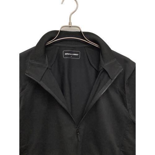 and per se (アンパシィ) ゴルフウェア(トップス) メンズ SIZE L ブラック アウター 無地 AGF1104A