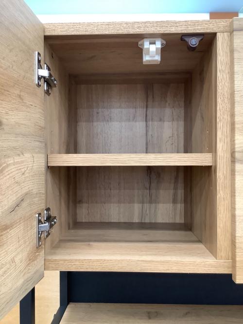 ニトリ 3枚扉レンジボード ライトブラウン 27