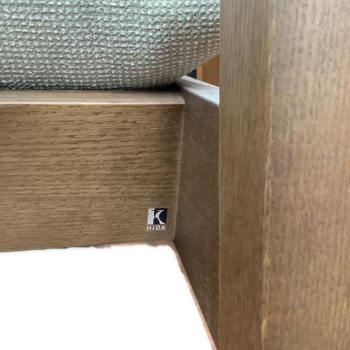 飛騨産業 (ヒダサンギョウ) 1人掛けソファー ホワイト×ブラウン