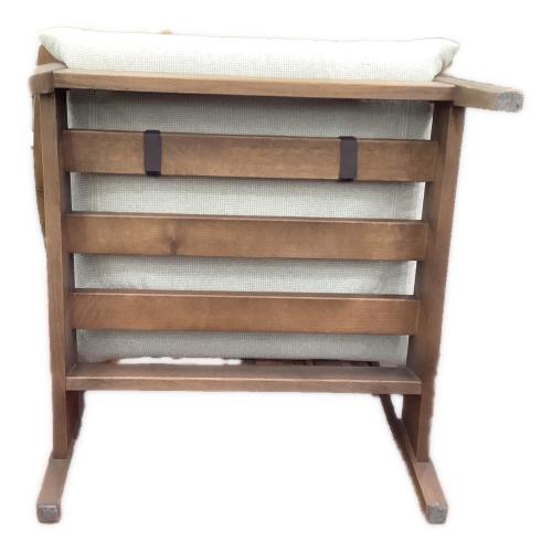 飛騨産業 (ヒダサンギョウ) 1人掛けソファー ホワイト×ブラウン