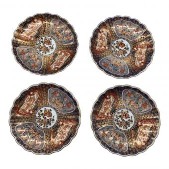 日肥其泉 昭和年製 小皿揃え 4Pセット