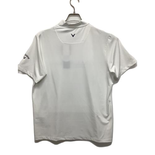 Callaway (キャロウェイ) ゴルフウェア(トップス) メンズ SIZE L ホワイト 半袖モックネック 無地 C25134105