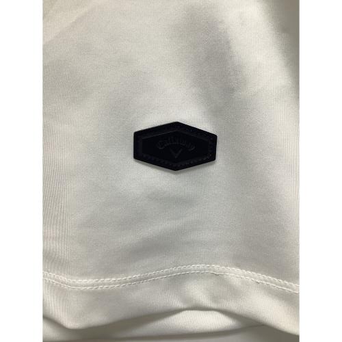 Callaway (キャロウェイ) ゴルフウェア(トップス) メンズ SIZE L ホワイト 半袖モックネック 無地 C25134105