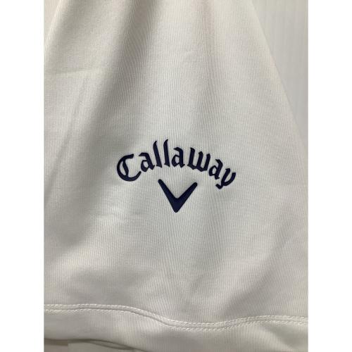 Callaway (キャロウェイ) ゴルフウェア(トップス) メンズ SIZE L ホワイト 半袖モックネック 無地 C25134105