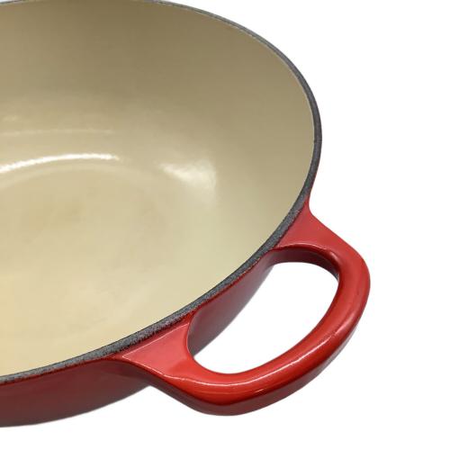 LE CREUSET (ルクルーゼ) 両手鍋 26㎝ レッド ココット・ロンド