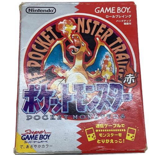 ポケットモンスター赤 ゲームボーイ用ソフト　DMG-P-APAJ