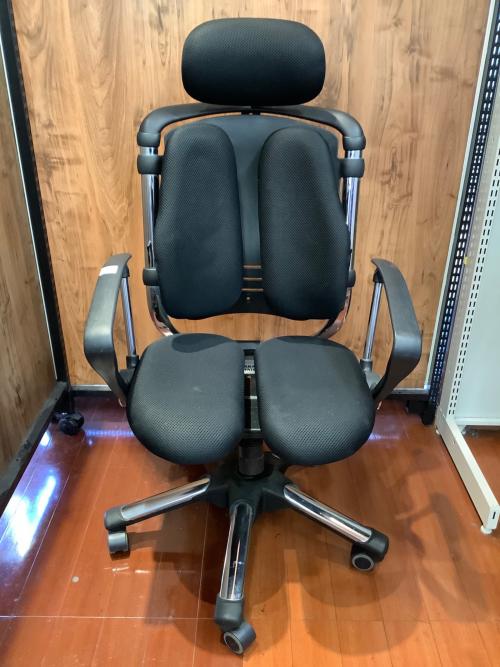 HARA  chair ワークチェアー ブラック×シルバー 231